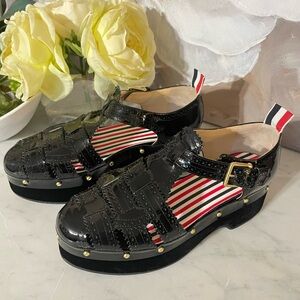 Thom Browne Soft Patent Fisherman Clog Sandal